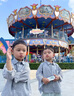 G.DUCKKIDS小黃鴨童裝男童秋裝套裝兒童衣服男孩春秋季字母襯衫兩件套中小童 灰色 90 建議1~2歲【 80-90cm】cm 曬單實(shí)拍圖