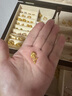 周大生莫奈黃金吊墜女玫瑰星辰硬金玫瑰花琺瑯吊墜熒光0.75g 曬單實(shí)拍圖