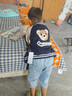 G.DUCKKIDS小黃鴨男童外套春秋男0一1歲嬰兒衣服兒童連帽衛衣寶寶秋冬裝上衣 藏青色小熊棒球服 90 尺碼1~2歲【 80-90cm】 曬單實(shí)拍圖