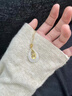 京鑒金鑲玉吊墜女款和田玉足金鳳凰水滴白玉純金項(xiàng)鏈黃金玉石墜送女士 足金白玉吊墜(不含鏈) 曬單實(shí)拍圖