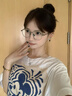 圣卡西純鈦7克眼鏡防藍(lán)光大框眼鏡近視女可配有度數(shù)鏡片超輕眼睛框架 森系砂綠【純鈦】 無(wú)度數(shù)鏡片防藍(lán)光【可試戴】 曬單實(shí)拍圖