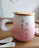 德克歐結婚禮物禮盒裝情侶杯子一對馬克杯定制刻字高級感紀念品創(chuàng  )意水杯 粉色藍色一對把手款禮盒裝贈杯 曬單實(shí)拍圖