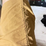 真維斯（JEANSWEST）短褲男夏季男款運動超薄速干中褲男士直筒休閑五分褲 土黃 2XL  曬單實拍圖