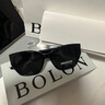 暴龍（BOLON）眼鏡25年新品王鶴棣同款貓眼太陽(yáng)鏡防曬戶(hù)外旅行墨鏡送禮BL3209 C10 框亮黑色/片深灰【偏光】 曬單實(shí)拍圖