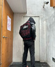 凱普蒂春秋高街Vibe風(fēng)字母刺繡棒球服男女同款美式皮袖拼接百搭夾克外套 黑色 L 曬單實拍圖