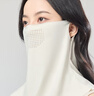 玖慕（JIUMU）冰絲防曬面罩女士夏季防紫外線(xiàn)遮陽(yáng)面紗開(kāi)車(chē)護頸脖套透氣全臉口罩 曬單實(shí)拍圖