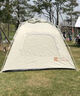 牧高笛（MOBIGARDEN）自動帳 戶外露營速開大空間黑膠自動帳篷零動145 NX23561005 米白 曬單實拍圖