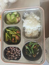 美廚（maxcook）316L不銹鋼飯盒分格餐盤 微波爐飯盒學生飯盒 4格不帶蓋MCFT8937 曬單實拍圖