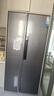 新飛（Frestec）450升對開門零嵌入式冰箱超薄60cm深度雙開門無霜家用冰箱變頻一級能效除菌凈味冰箱底部散熱 450升對開門零嵌入冰箱~無霜變頻1級~灰色 曬單實拍圖