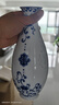 景德鎮(zhèn)陶瓷觀音瓶客廳餐桌擺件景德鎮(zhèn)青花玲瓏工藝品電視柜花瓶高級感 青花玲瓏觀音瓶 曬單實拍圖