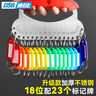 DSB（迪士比）紅色鑰匙盤18位鑰匙圈環(huán)房東標簽牌串管理鑰匙扣加厚不銹鋼標記收納（附23個標記牌） 曬單實拍圖