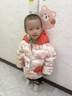 巴拉巴拉（BALABALA）童裝寶寶羽絨服嬰兒衣服兒童外套2025年新款冬裝新生兒新年拜年服 白色調00311-白鴨絨 100 （充絨量79g） 曬單實(shí)拍圖