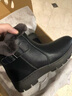 Edick意大利風(fēng)品牌媽媽棉鞋女冬季真皮毛一體加絨中老年雪地靴防滑老人 黑色光面拉鏈款 38 【平時(shí)穿37拍這個(gè)】 曬單實(shí)拍圖