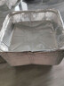 柏蝶萊空氣炸鍋專用錫紙盤方形烤盤錫紙盒烘焙錫紙烤箱家用鋁箔紙錫紙碗 60個裝寬度21厘米【5-8L炸鍋】 曬單實拍圖