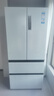 海爾（Haier）冰箱500L白色法式多門零距離自由嵌入式雙變頻風冷一級超薄大容量家電國家補貼BCD-500WGHFD4DW9U1 曬單實拍圖