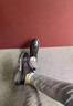 KLWP香港輕奢男鞋休閑男鞋經(jīng)典板鞋男2025夏季新款真皮韓版鞋子男 平跟黑色 41 曬單實(shí)拍圖