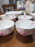 華光國瓷 碗盤餐具套裝 抗菌骨瓷餐具碗碟套裝 喬遷結(jié)婚送禮 花好月圓 【適用4人】抗菌禮盒裝 22頭 曬單實拍圖