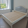 沐眠美式實木床雙人床1.8米2米含床墊現(xiàn)代簡約臥室床MM01 1.8+柜1 曬單實拍圖