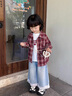 G.DUCKKIDS小黃鴨童裝女童襯衫春秋款2025新款兒童上衣洋氣格子襯衣寶寶秋裝 外套 140 建議9~10歲【130-140cm】cm 曬單實(shí)拍圖