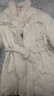 MAXRIENY國風(fēng)中式復古盤(pán)扣羽絨服冬季新款毛絨立領(lǐng)提花外套女 米白 M 02 曬單實(shí)拍圖