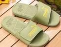 彪馬（PUMA）拖鞋男鞋女鞋 夏季新款情侶戶(hù)外透氣耐磨涉水沙灘一字拖涼拖鞋 【主推款】淺綠-魔術(shù)貼設計 40.5 260/7 曬單實(shí)拍圖