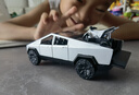 中精質(zhì)造特斯拉賽博皮卡仿真合金車(chē)模兒童露營(yíng)玩具車(chē)男孩生日禮物桌面擺件 合金特斯拉皮卡+特斯拉越野摩托 曬單實(shí)拍圖