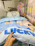 學(xué)生床兒童羽絨被95白鵝絨被芯寶寶單人嬰幼兒園1.5m加厚秋冬被子 快樂(lè )小狗 嬰幼兒120x150cm充絨400g春秋被 曬單實(shí)拍圖