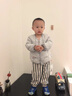 G.DUCKKIDS童裝嬰兒羽絨外套2025新款男女寶白鴨絨內(nèi)膽冬季保暖嬰幼童衣服 藍(lán)色YQ5007 73 尺碼建議3-6個月12-16斤CM 曬單實拍圖