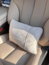 泰羅浩小鵬G7汽車(chē)專(zhuān)用頭枕腰靠墊背護頸枕加座椅枕頭裝飾配件用品適用 【麂皮絨】頭枕+腰靠 灰色 1套 小鵬G7 曬單實(shí)拍圖