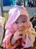 玉極虞嬰幼兒防曬斗篷披風(fēng)寶寶兒童外出薄款透氣防紫外線夏季兒童防曬衣 藍(lán)色防曬斗篷 90 適合0-1歲寶寶 曬單實(shí)拍圖