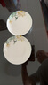 優(yōu)尊陶瓷（YOUZUN TAOCI）家用陶瓷5英寸味碟骨瓷調(diào)料碟子蘸料小盤子吐骨頭碟創(chuàng)意歐式簡約 荷韻-5英寸味碟4個 曬單實拍圖