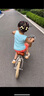 Montresor萌獸兒童自行車男孩女孩中大童3-6歲8-12歲腳踏單車 橄欖綠 14寸 曬單實拍圖