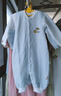班杰威爾嬰兒衣服春秋季夾棉連體衣寶寶保暖哈衣爬服 保暖藍(lán)色2件裝 66碼 曬單實(shí)拍圖