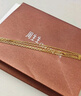 周生生黃金足金萬(wàn)字項鏈百搭素鏈女款95490N計價(jià) 45厘米3.85克 曬單實(shí)拍圖