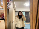 妙戀多【反季6折】羽絨棉服女2025冬季新款韓系款式棉服外套女加厚百搭 米白色 均碼 【90斤-130斤】 (京倉快速發(fā)貨） 曬單實(shí)拍圖