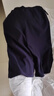 無印良品（MUJI）女式易干彈力泡泡紗輕便七分褲 褲子女款25年夏季女裝 BE1VSA5S 藏青色 M （160/66A） 曬單實(shí)拍圖