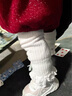 G.DUCKKIDS小黃鴨兒童打底褲女童連褲襪嬰兒褲襪春秋外穿長(cháng)褲女孩寶寶打底襪 白色 80 尺碼6-12月【75-85cm】 曬單實(shí)拍圖