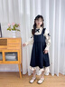 洛麗塔女童公主裙春裝2025新款兒童禮服女孩裙子女大童連衣裙套裝 黑色套裝 140 曬單實(shí)拍圖