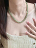 希念紀(jì)《和田玉項(xiàng)鏈女款串珠翡翠鎖骨鏈玉石禮物長輩送媽媽新中式 10MM淺晴45cm《青黛》(含鑒定證 曬單實(shí)拍圖