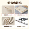登比布藝收納箱衣服棉被整理箱玩具衣物儲物箱百納箱 米色66L2只裝 曬單實(shí)拍圖