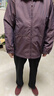 俞兆林（YUZHAOLIN）老年人秋裝女薄外套60歲70媽媽太太短款風(fēng)衣奶奶春秋衣服翻領(lǐng)夾克 紫色外套+黑色長(cháng)褲 XL 建議85-100斤 曬單實(shí)拍圖