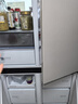 美的（Midea）餐邊柜427升45cm十字四開門超薄零嵌入PST+急速凈味一級雙變頻三循環(huán)風(fēng)冷無霜玻璃面板家用電冰箱 BCD-427WUSGPZM月光米 曬單實(shí)拍圖