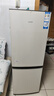 海爾（Haier）冰箱出品雙開門二門177升冰箱家用小型冰箱租房省電不占地冷藏冷凍統(tǒng)帥家用小冰箱 以舊換新 177升雙門冰箱節(jié)能省電 兩天約用1度電 曬單實(shí)拍圖