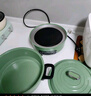摩飛電器（Morphyrichards）多功能鍋電火鍋 家用烤涮一體電煮鍋電炒鍋電燒烤料理鍋 3L電熱火鍋鍋 MR9087 薄荷綠 曬單實(shí)拍圖