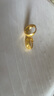 周六福（ZLF）七夕禮物  黃金耳飾女款足金999經(jīng)典車花耳環(huán)圓環(huán) 計(jì)價(jià) 2.74g 曬單實(shí)拍圖