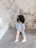 貝比嬰兒襪子春秋款純棉a類(lèi)女童中筒襪無(wú)骨冬季新生幼兒寶寶襪不勒腿 曬單實(shí)拍圖