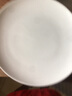 紅牡丹 白色骨瓷盤子套裝家用西餐盤釉下彩菜盤純白碟子陶瓷牛排盤沙拉 純白8英寸月光 4個裝 8英寸 曬單實拍圖