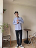 哈吉斯（HAZZYS）男裝 春秋款商務(wù)休閑男襯衣純棉條紋長(zhǎng)袖襯衫男ASCZK1CCX40 青綠色TG XL （180/100A 50） 曬單實(shí)拍圖