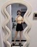 真維斯（JEANSWEST）短褲女夏季新款純棉超顯瘦運(yùn)動(dòng)短褲女慵懶風(fēng)A字休閑純色五分褲 曬單實(shí)拍圖