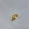 老廟精品5G琺瑯彩滾珠邊鏤空固口戒指 17#/約3.9g 曬單實(shí)拍圖
